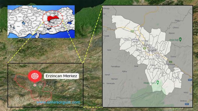 Erzincan Merkez İlçesi Nerede